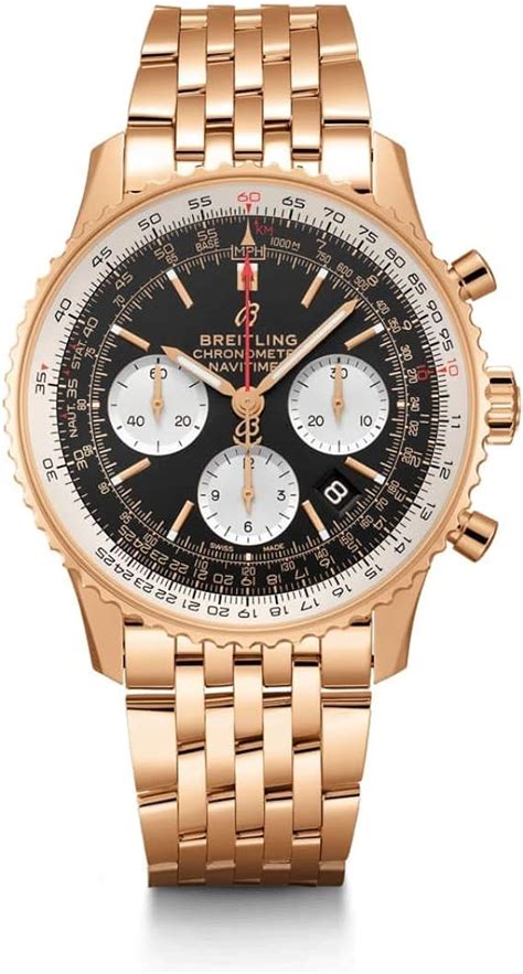 breitling navitimer 1 b01 chronograph 43 gold|Navitimer b01 chronograph 43 review.